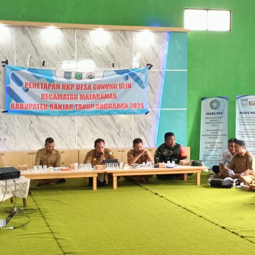 MUSDES PENETAPAN RKP-DESA  GUNUNG ULIN TAHUN 2025  DI HADIRI SELURUH UNSUR MASYARAKAT